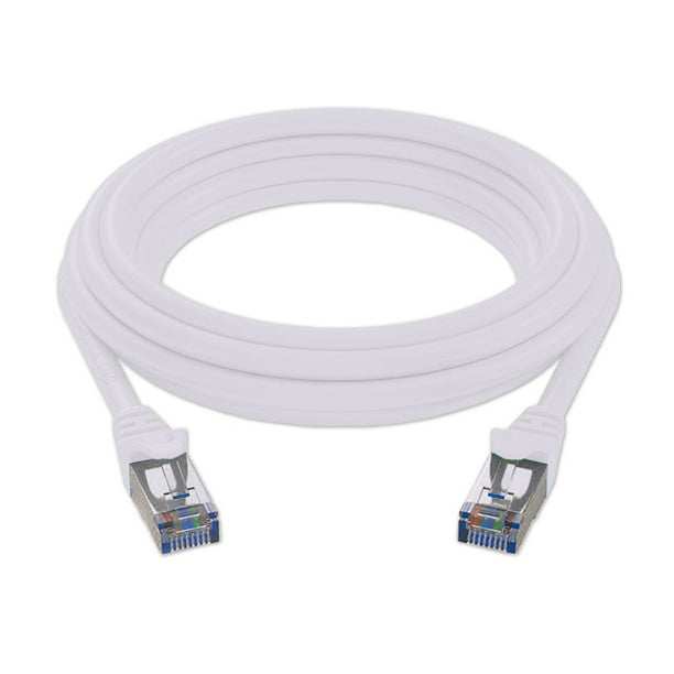 PS3 and Other Devices with Network Jacks Switches 65ft Ethernet Cable White Color RJ45 Jack for Use with Routers Xbox Computers 